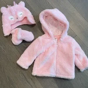 Carter's Jackets Coats Just One You By Carters Pink Fur Coat